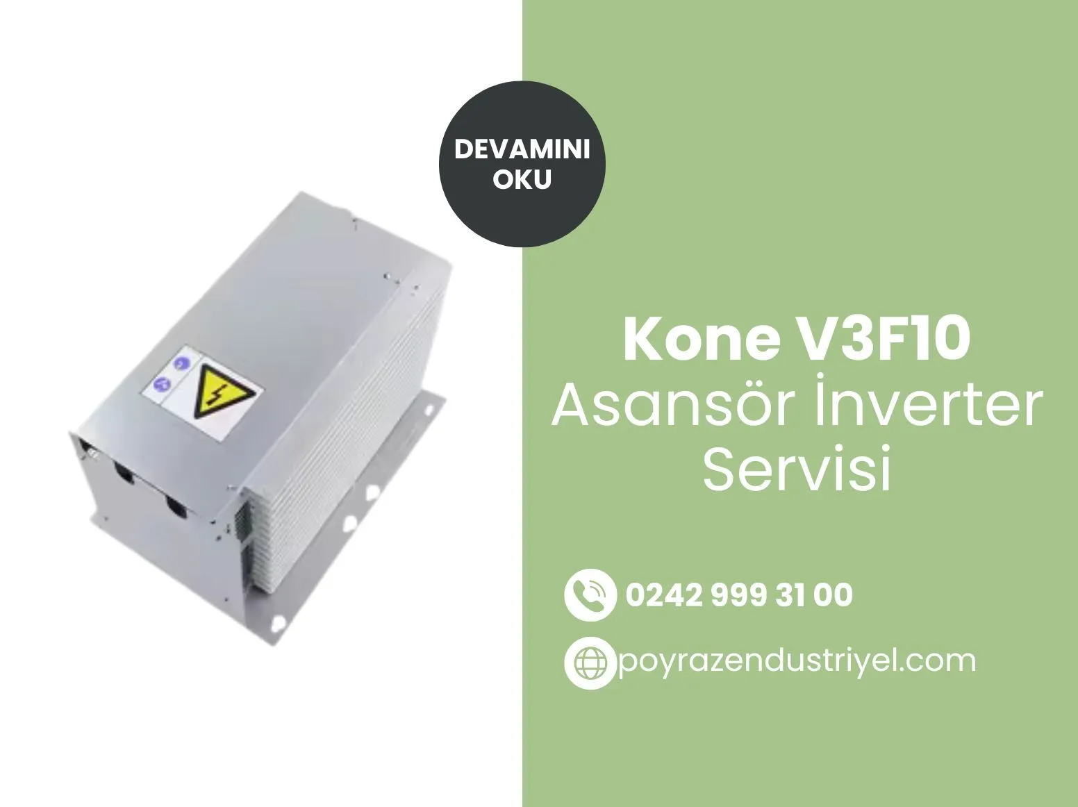 Kone V3f10 Asansör İnverter Servisi
